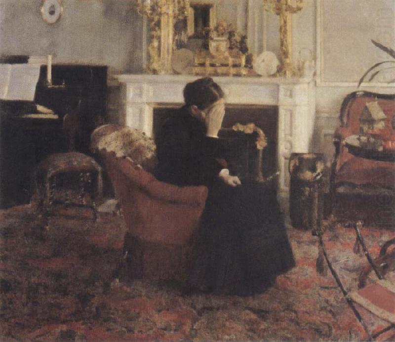 Listingto Music by Schumann, Fernand Khnopff